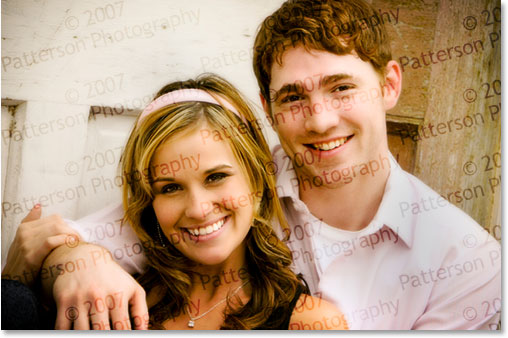 Laptop with text overlay